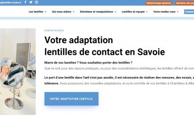 Lancement du site lentilles-oculus.fr